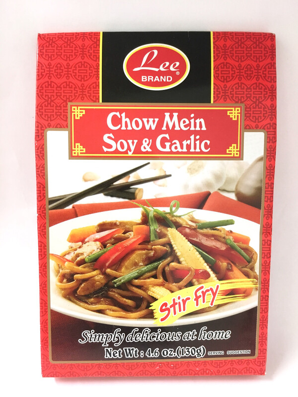 LEE CHOW MEIN SOY &amp; GARLIC 12X130G