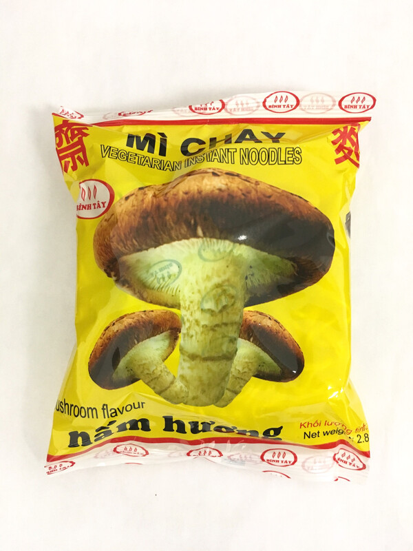 BINHTAY VEG INSTANT NOODLE MUSHROOM FLAVOR 30BG X 80G