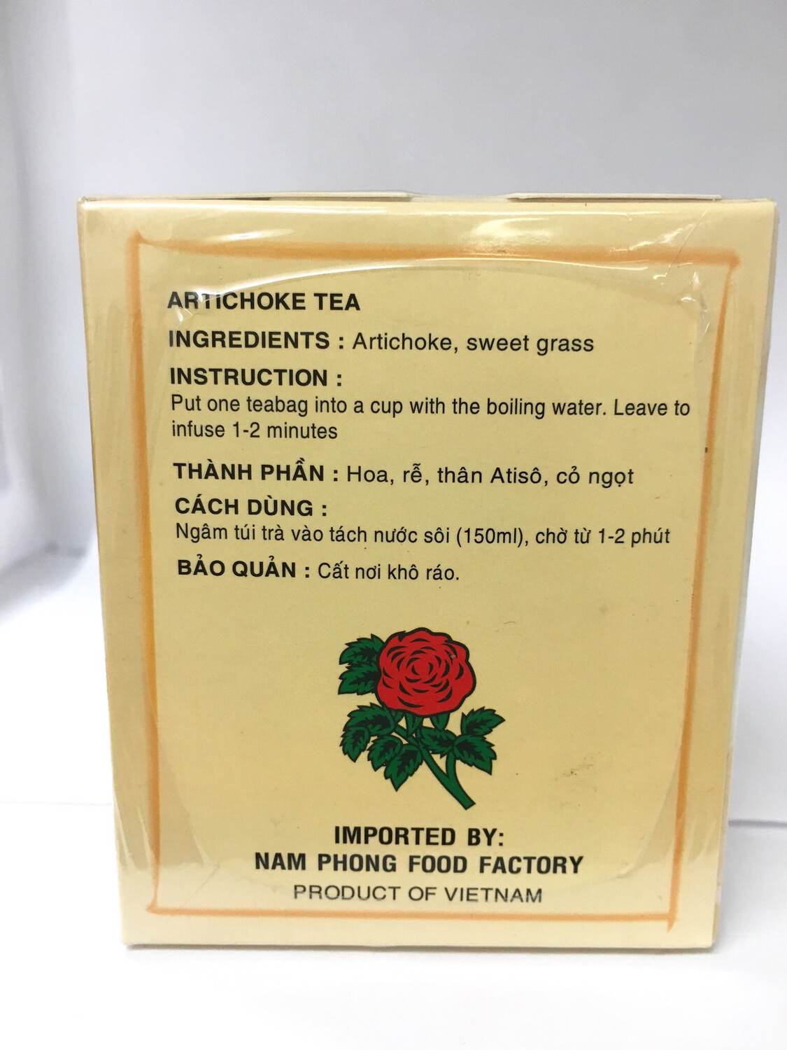 ARTICHOKE TEA BAGS 24BOXES X 25BAGS X 2G