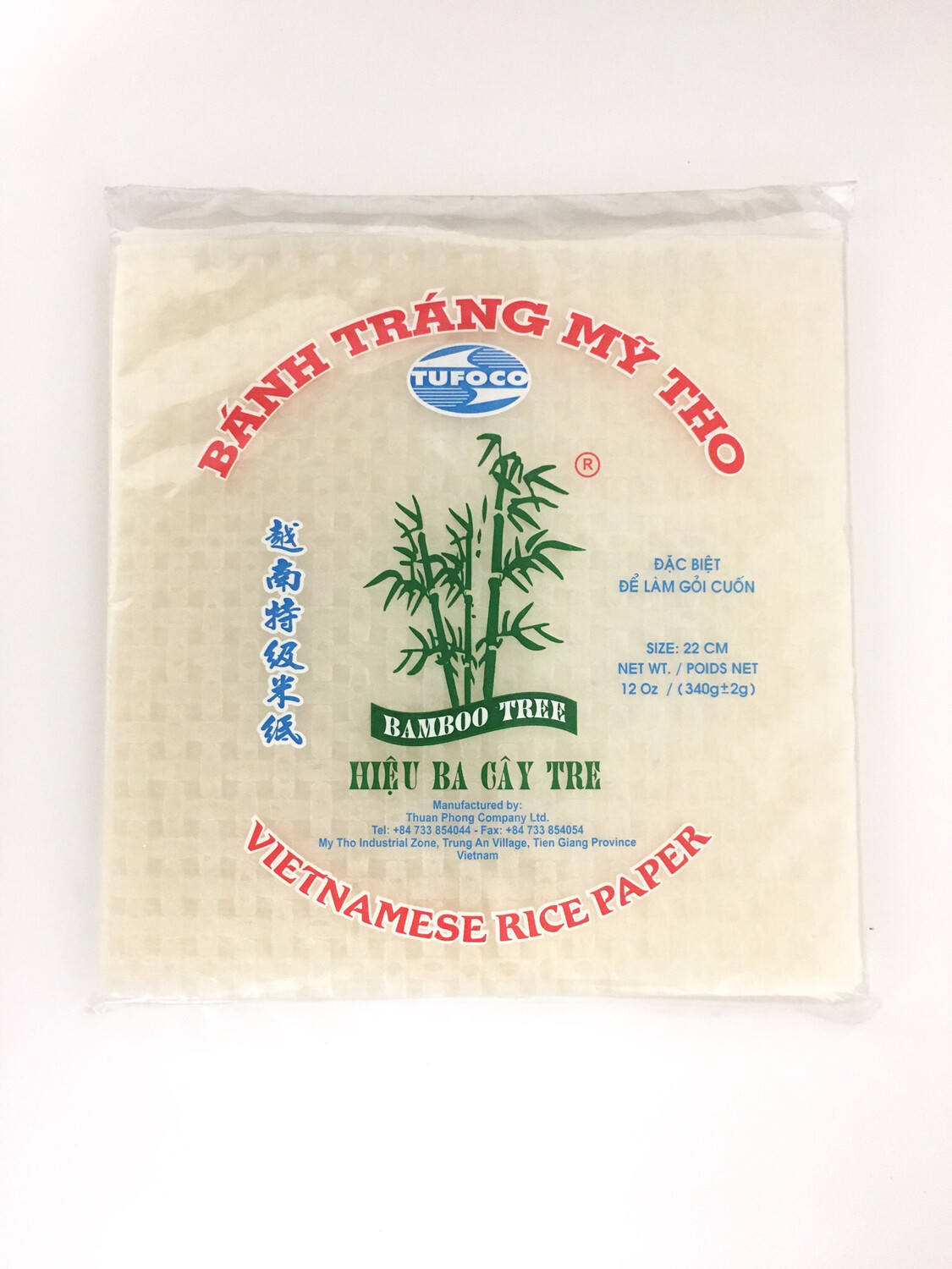 3CAY TREE RICE PAPER (SQUARE) 44X340G