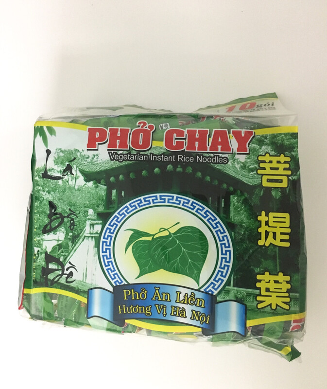BINHTAY VEGETARIAN INSTANT RICE NOODLES 10PK X 10BAGS X 65G