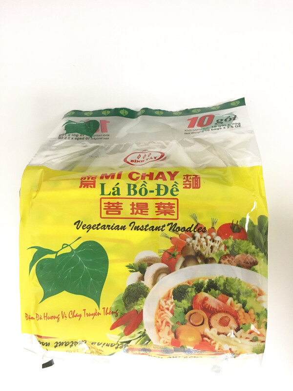 BINHTAY VEGETARIAN INSTANT NOODLE 10PK X 10BG X 70G