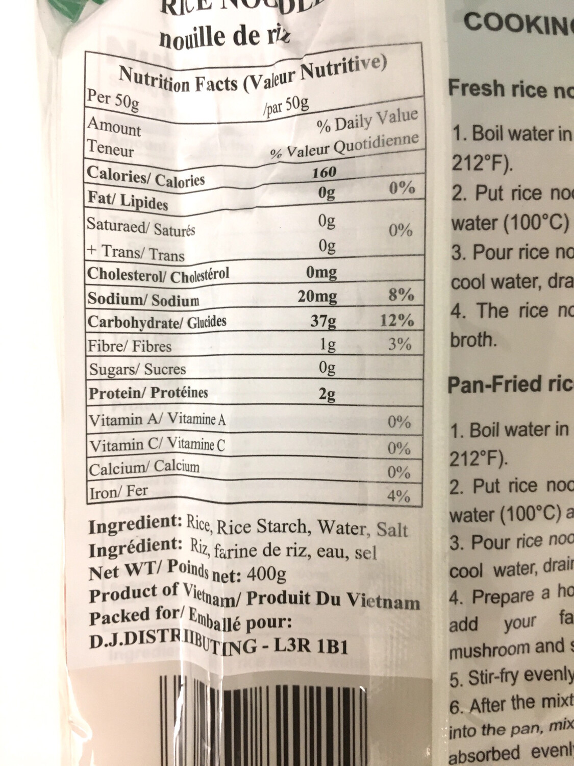 3 CAYTRE 1MM RICE STICK BÁNH PHỞ 30X400G