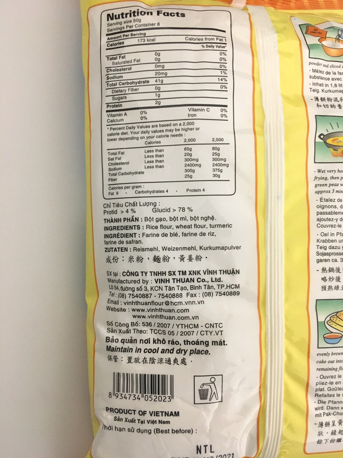 VINH THUAN PREPARED MIX FLOUR 10X1KG