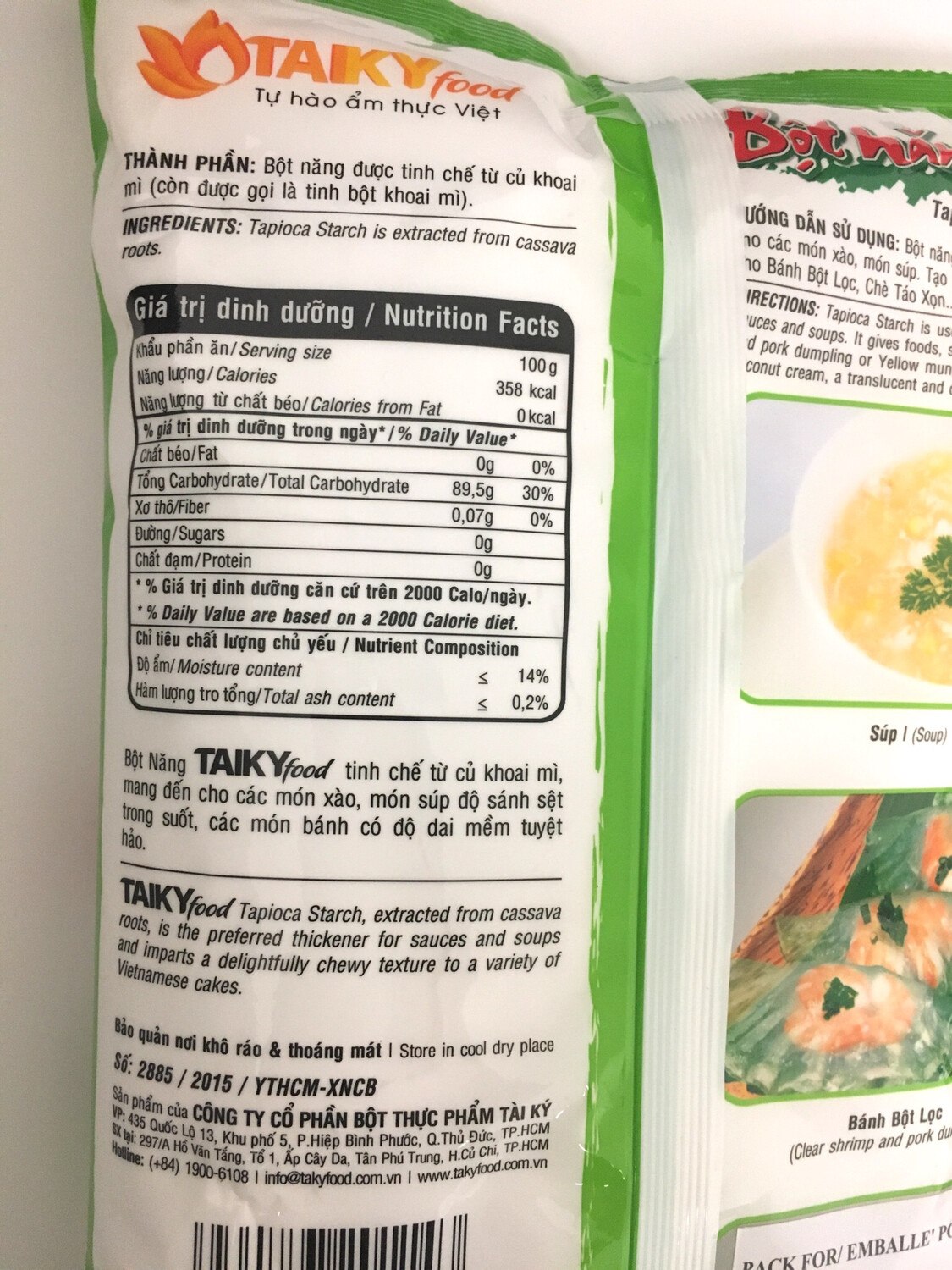 TAI KY TAPIOCA STARCH 10X1KG