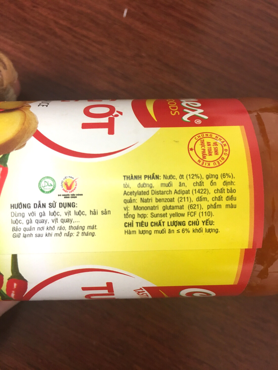 CHOLIMEX GINGER CHILI SAUCE 24X270G