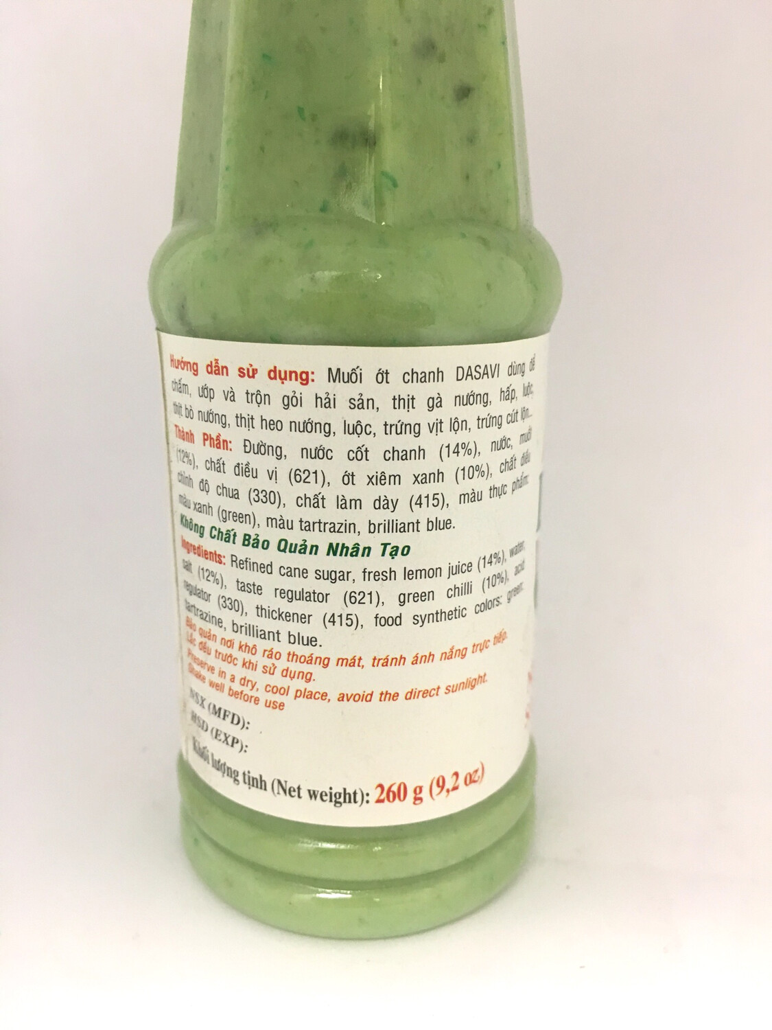 DASAVI LEMON CHILI SAUCE 24X260G