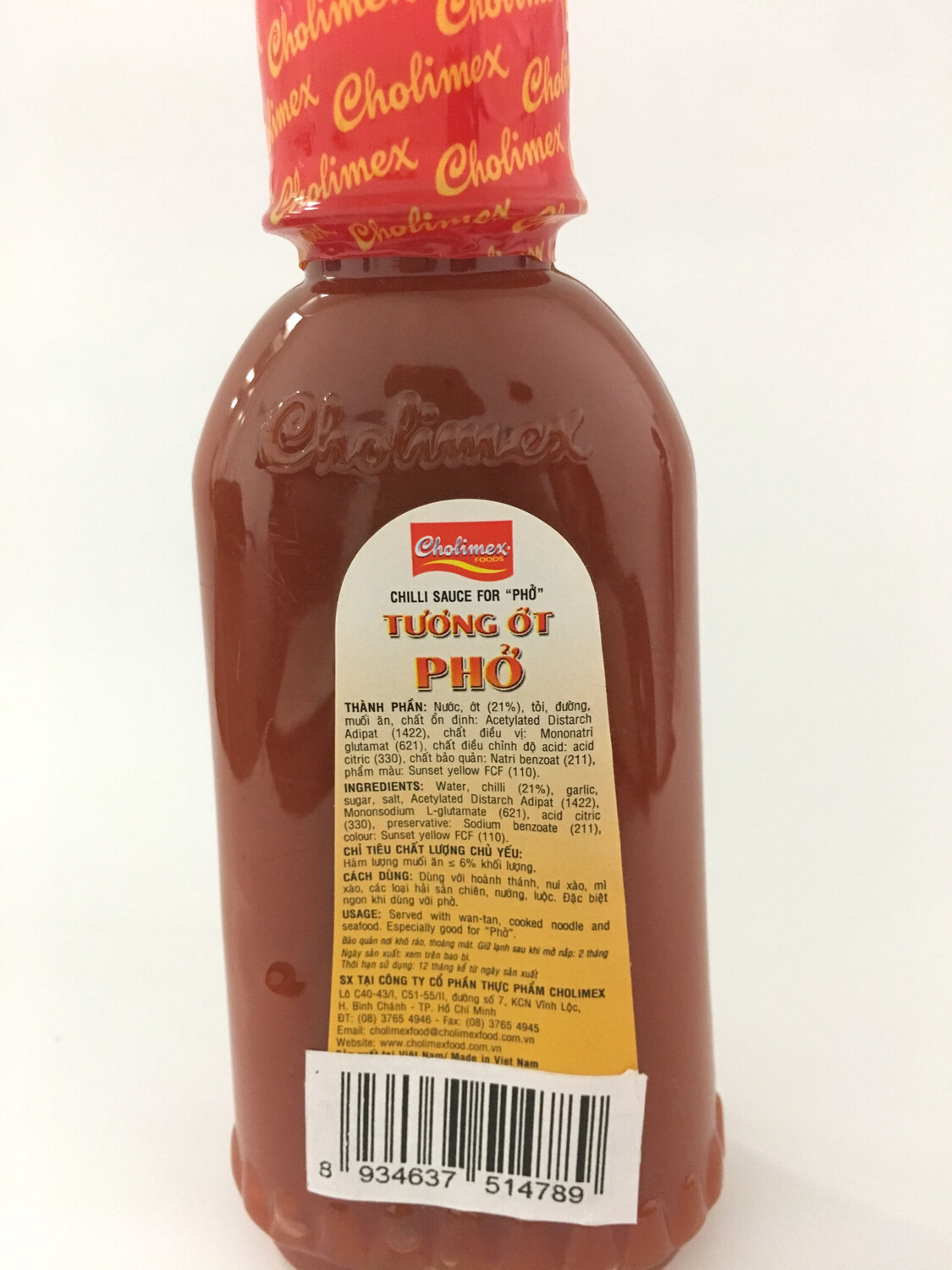 CHOLIMEX CHILI SAUCE FOR &quot;PHO&quot; 36X230G