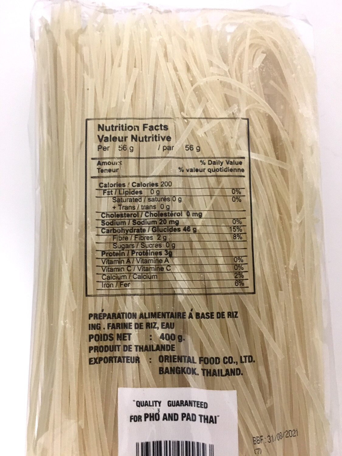 GOLDEN CHEF 1MM RICE STICK 34X400G