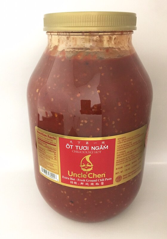 UNCLE CHEN EXTRA HOT FRESH GROUND CHILI PASTE 4X128OZ
