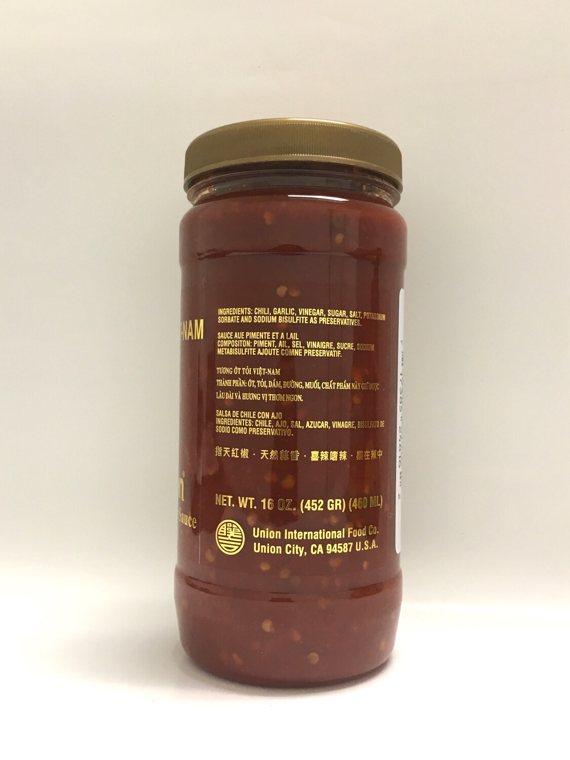 LIAN HOW EXTRA XHOT CHILE GARLIC SAUCE 12X16OZ
