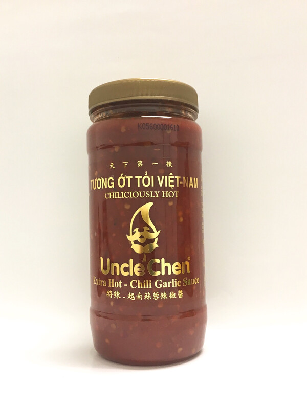 LIAN HOW EXTRA XHOT CHILE GARLIC SAUCE 12X16OZ