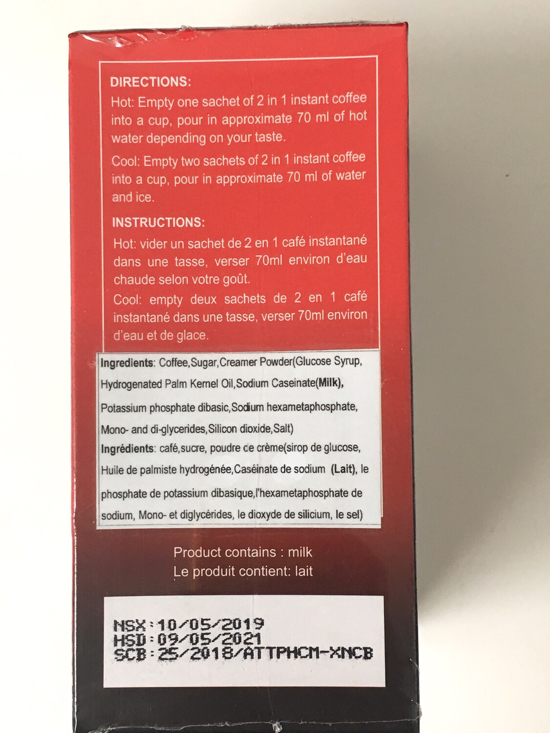 LUCKY 7 2 IN 1 SUGARFREE COFFEE 24X288G