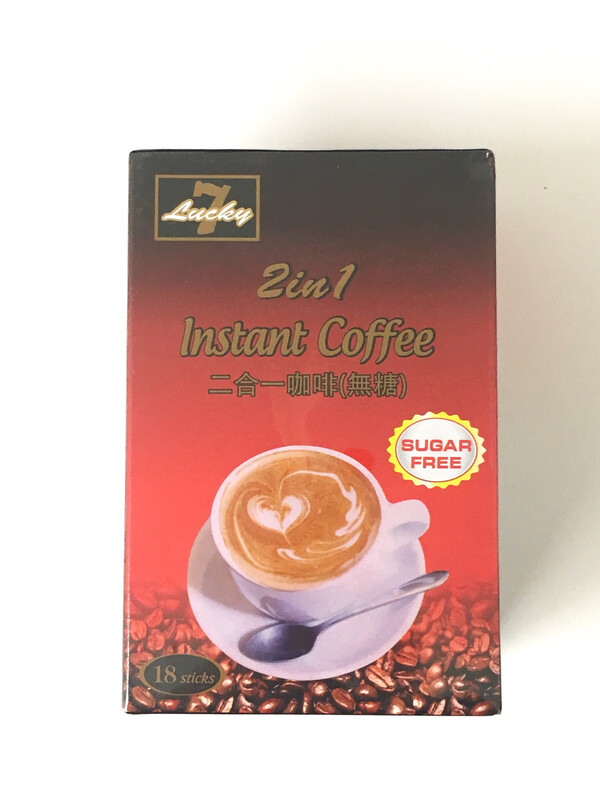 LUCKY 7 2 IN 1 SUGARFREE COFFEE 24X288G