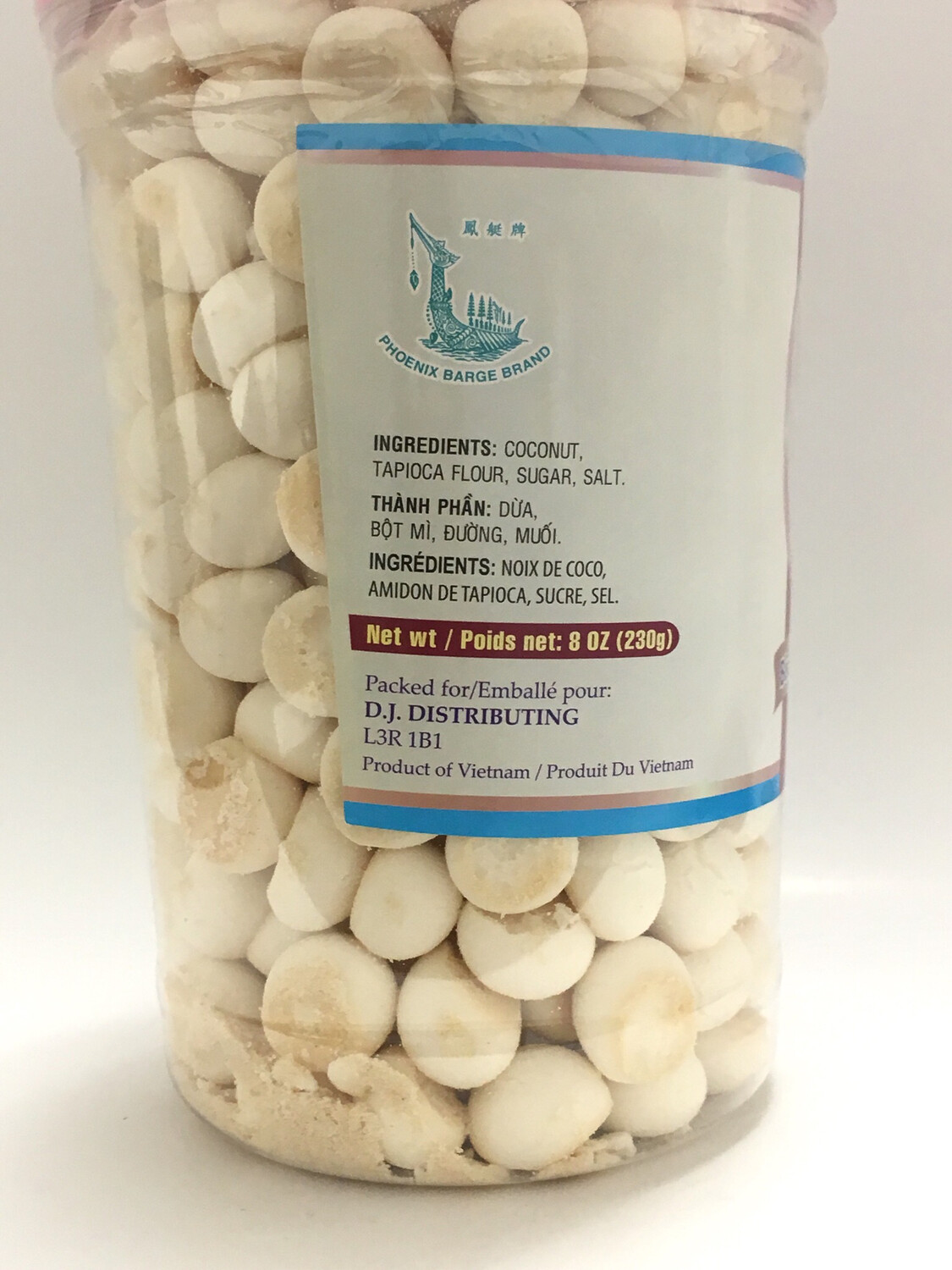 PHOENIX COCO BALL COOKIES (DURIAN FLAVOR) 24X230G