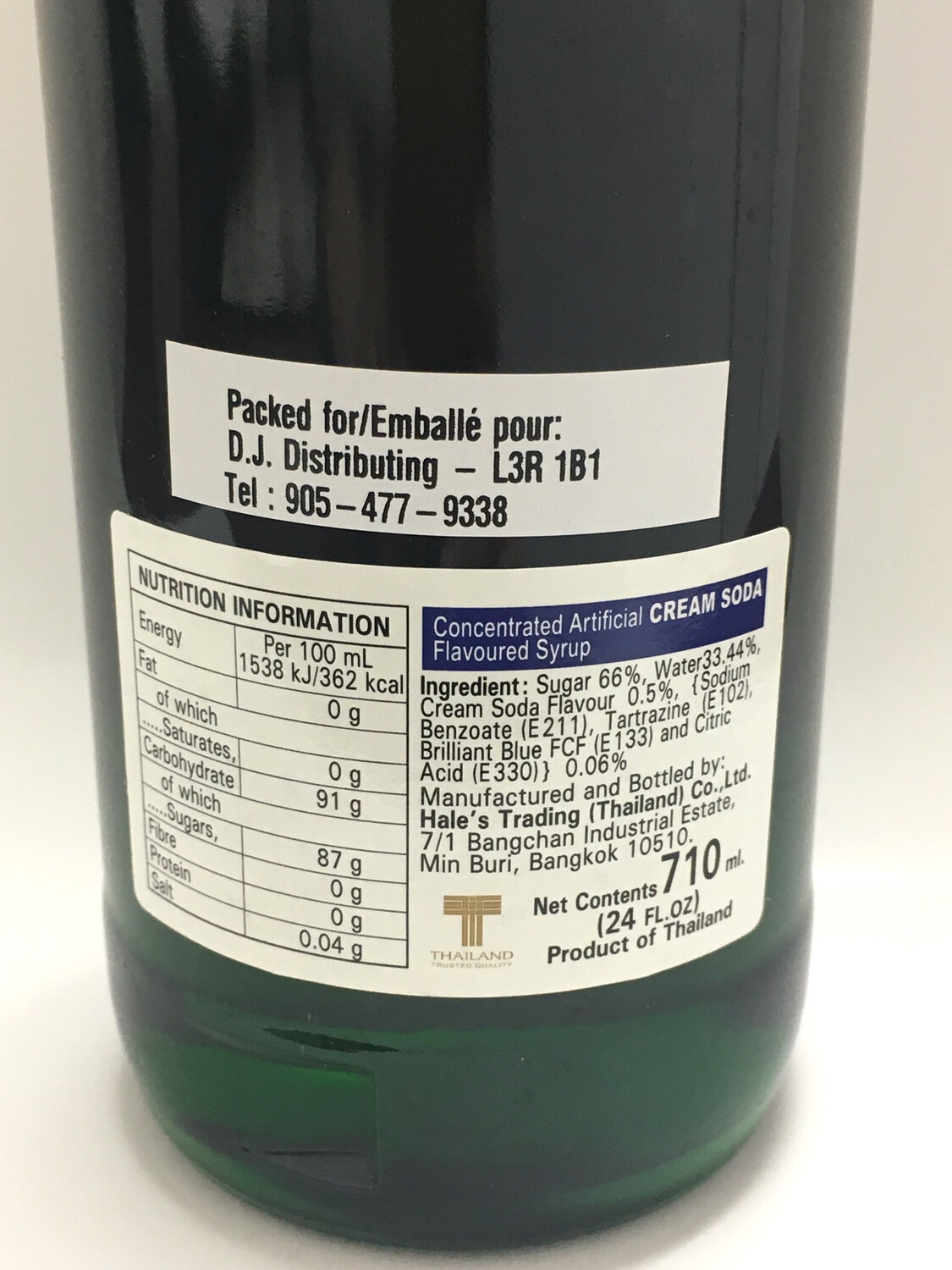 HALE&#39;S GREEN CREAM SODA 12X712ML