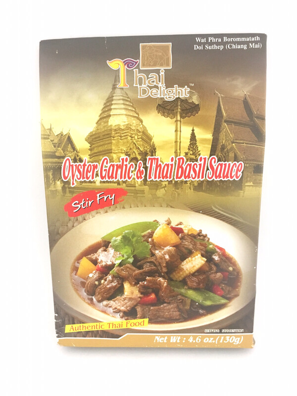 THAI DELIGHT OYSTER GARLIC BASIL 24X130G