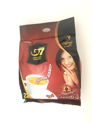 TRUNG NGUYEN G7 INSTANT COFFEE SUGARFREE AND COLLAGEN ADDED 24X352G