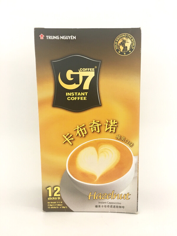 TRUNG NGUYEN G7 CAPPUCCINO - HAZELNUT 24X216G