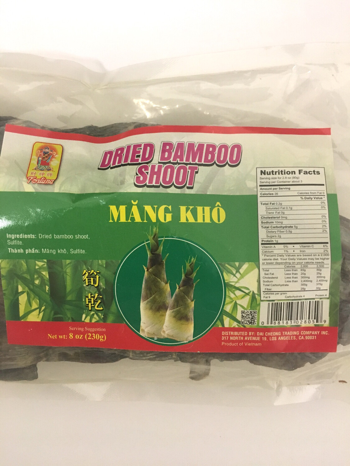 PHOENIX DRIED BAMBOO SHOOT 24BAGS X 230G