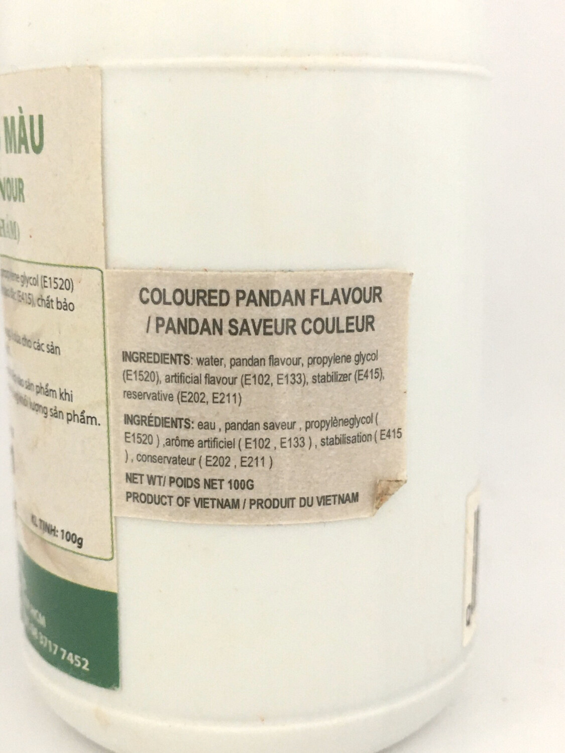 PANDAN FLAVOUR ESSENCE (VIET) 64X100G