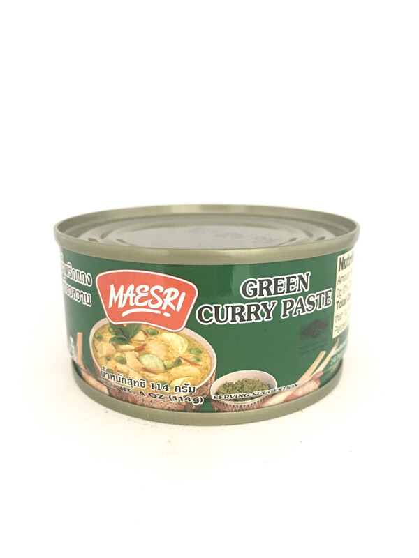 MAESRI GREEN CURRY PASTE 48X114G