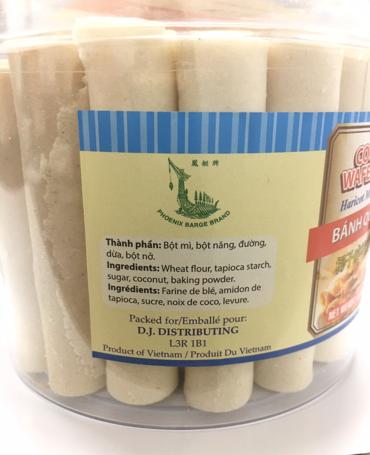 PHOENIX COCONUT WAFER STICKS 12X250G