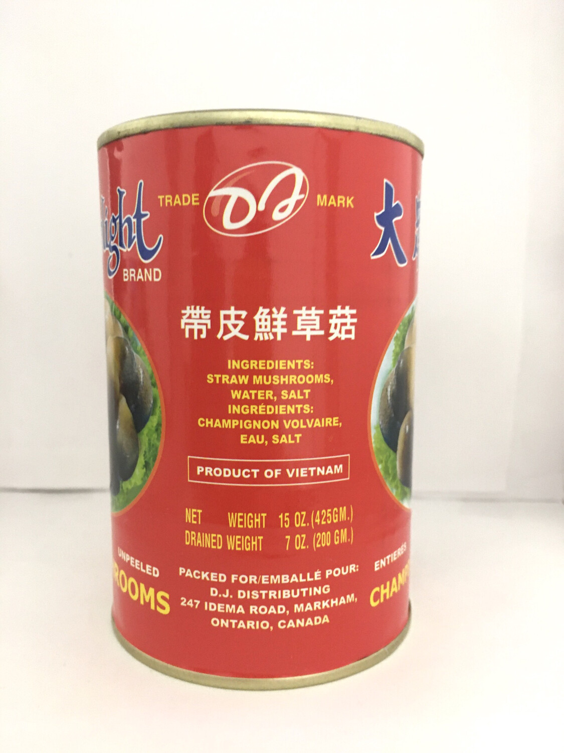 CHINA DELIGHT STRAW MUSHROOM 24X15OZ