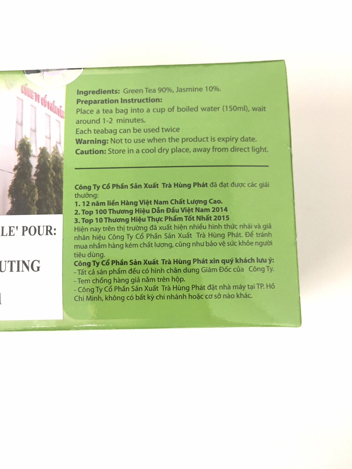 HUNG PHAT JASMINE TEA (TRA LAI) 25BAGSX2G