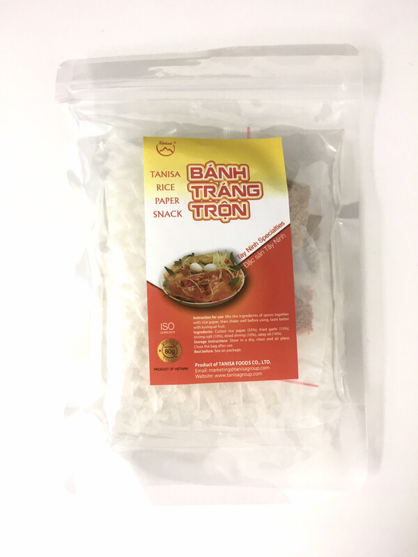 TANISA RICE PAPER SNACK 50X80G