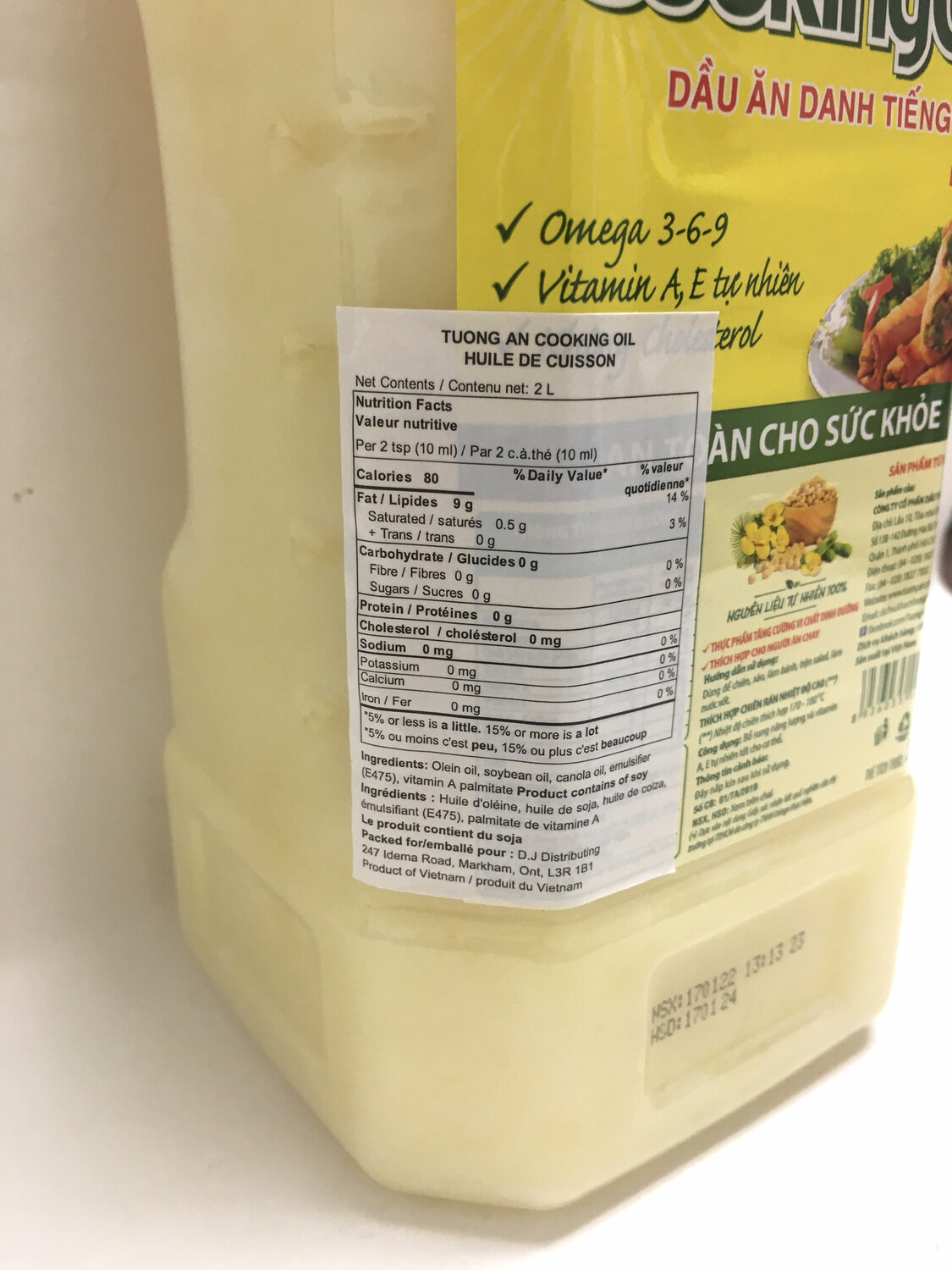 TUONG AN COOKING OIL 6X2L