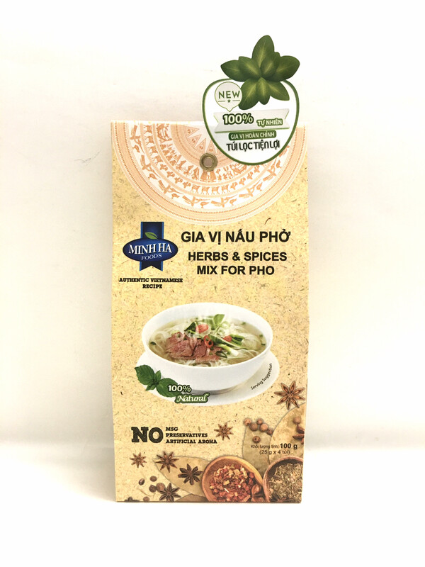 MINH HA FOODS HERBS &amp; SPICES MIX FOR PHO 24X4X25G