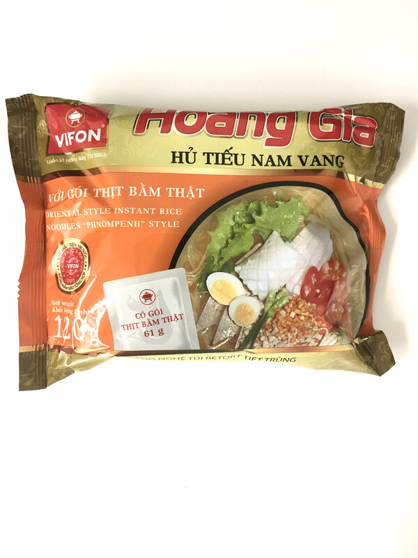 VIFON HOANG GIA ORIENTAL STYLE INSTANT RICE NOODLES &quot;PHNOMPENH&quot; STYLE HU TIEU NAM VANG 18X120G