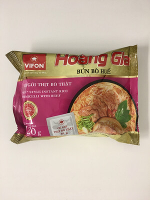 VIFON HOANG GIA HUE STYLE INSTANT RICE VERMICELLI WITH BEEF BUN BO HUE 18X120G