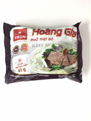 VIFON HOANG GIA INSTANT RICE NOODLES WITH BEEF PHO THIT BO 18X120G