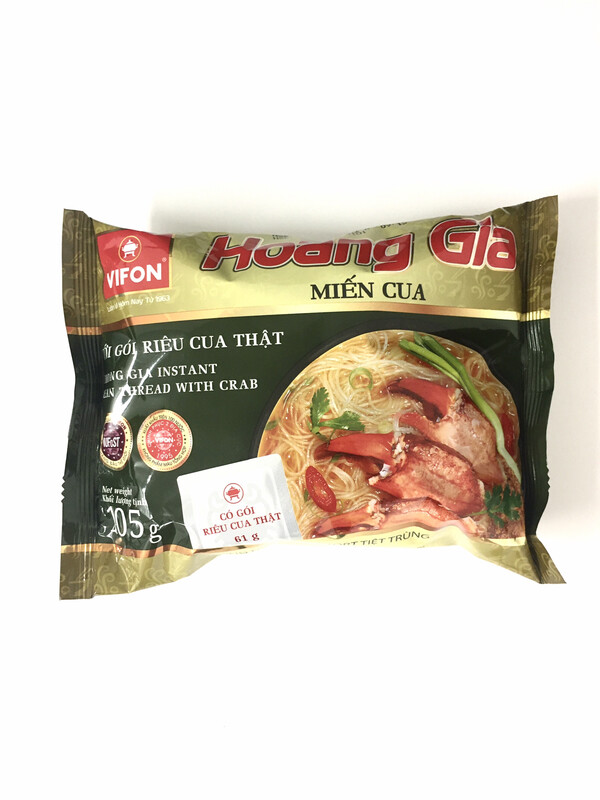 VIFON HOANG GIA INSTANT BEAN THREAD WITH CRAB MIEN CUA 18X105G