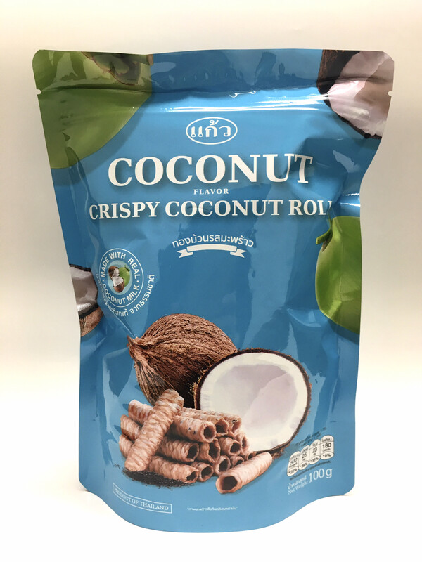 KAEW CRIPSY ROLL COCONUT FLAVOR 24X3.5OZ
