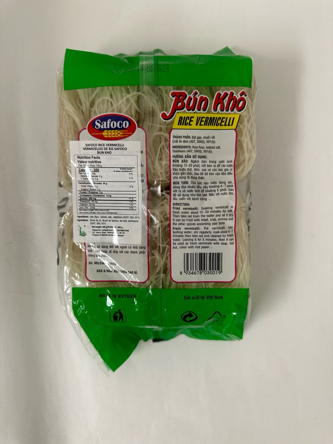 SAFOCO BUN KHO 20X400G