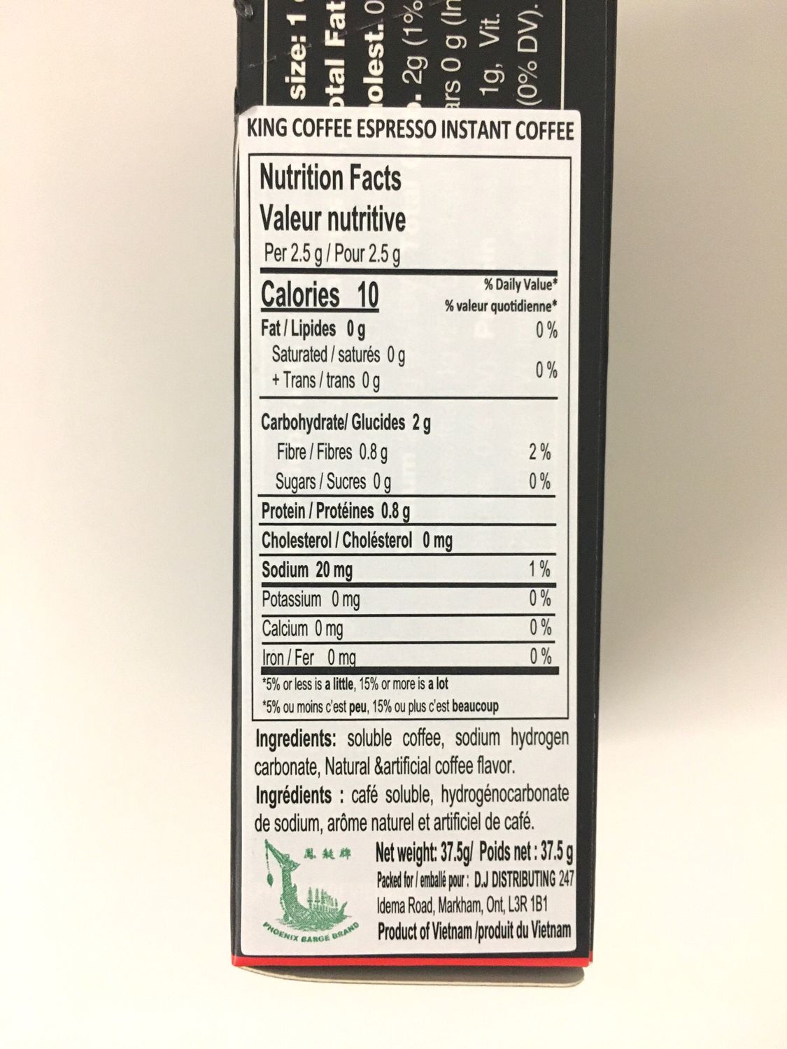 KING ESPRESSO 24X37.5G