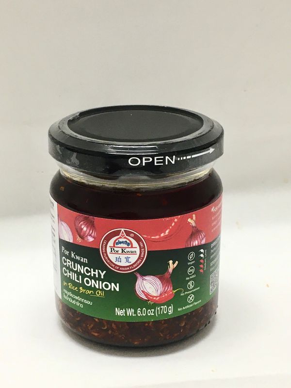 PORKWAN CRUNCHY CHILI ONION IN RICE BRAN OIL  12X170G