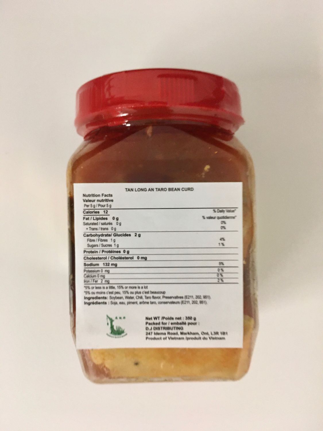 TAN LONG AN TARO BEAN CURD 24X350G