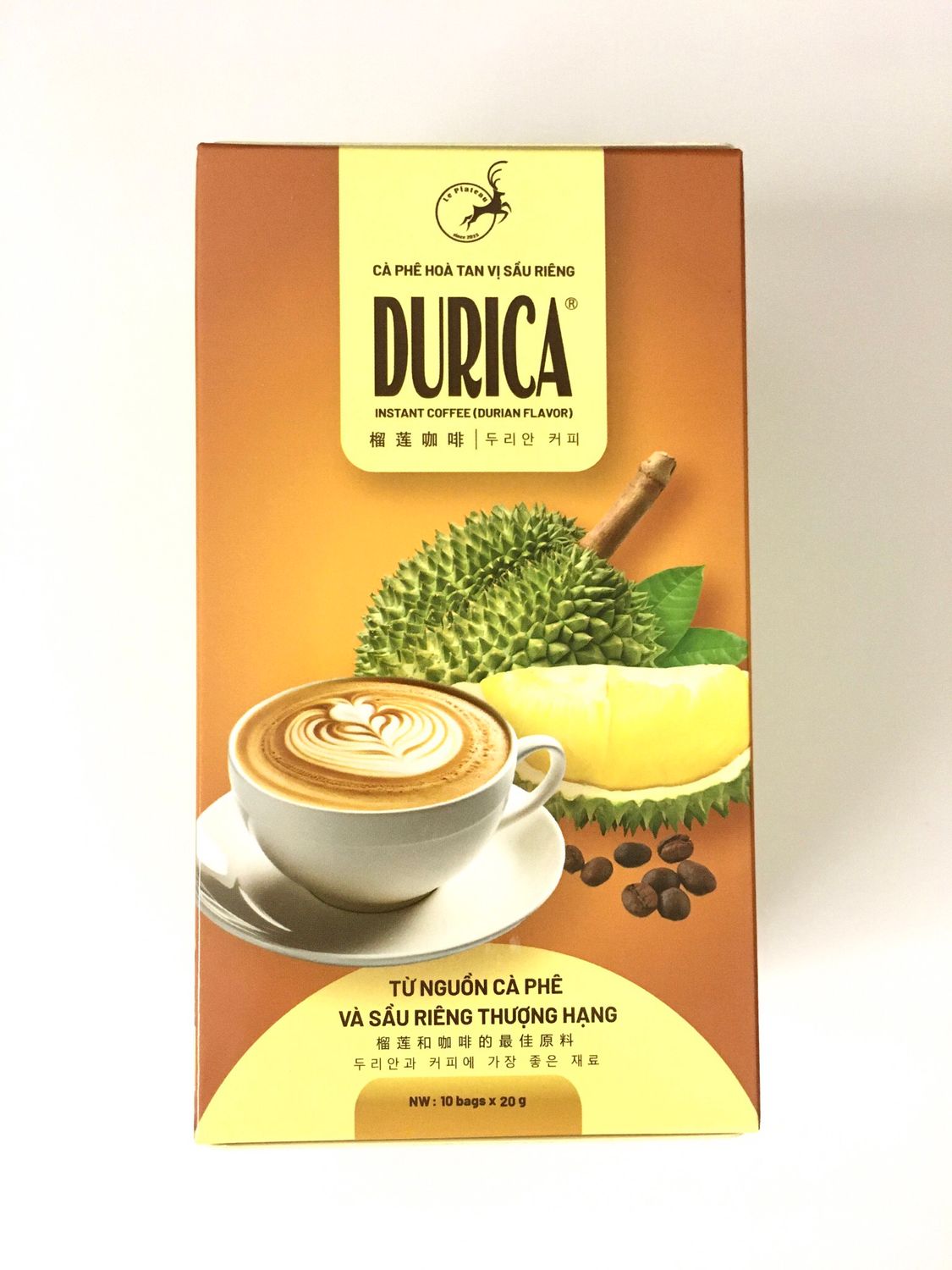 LE PLATEAU INSTANT COFFEE - DURICA DURIAN FLAVOUR 50X200G