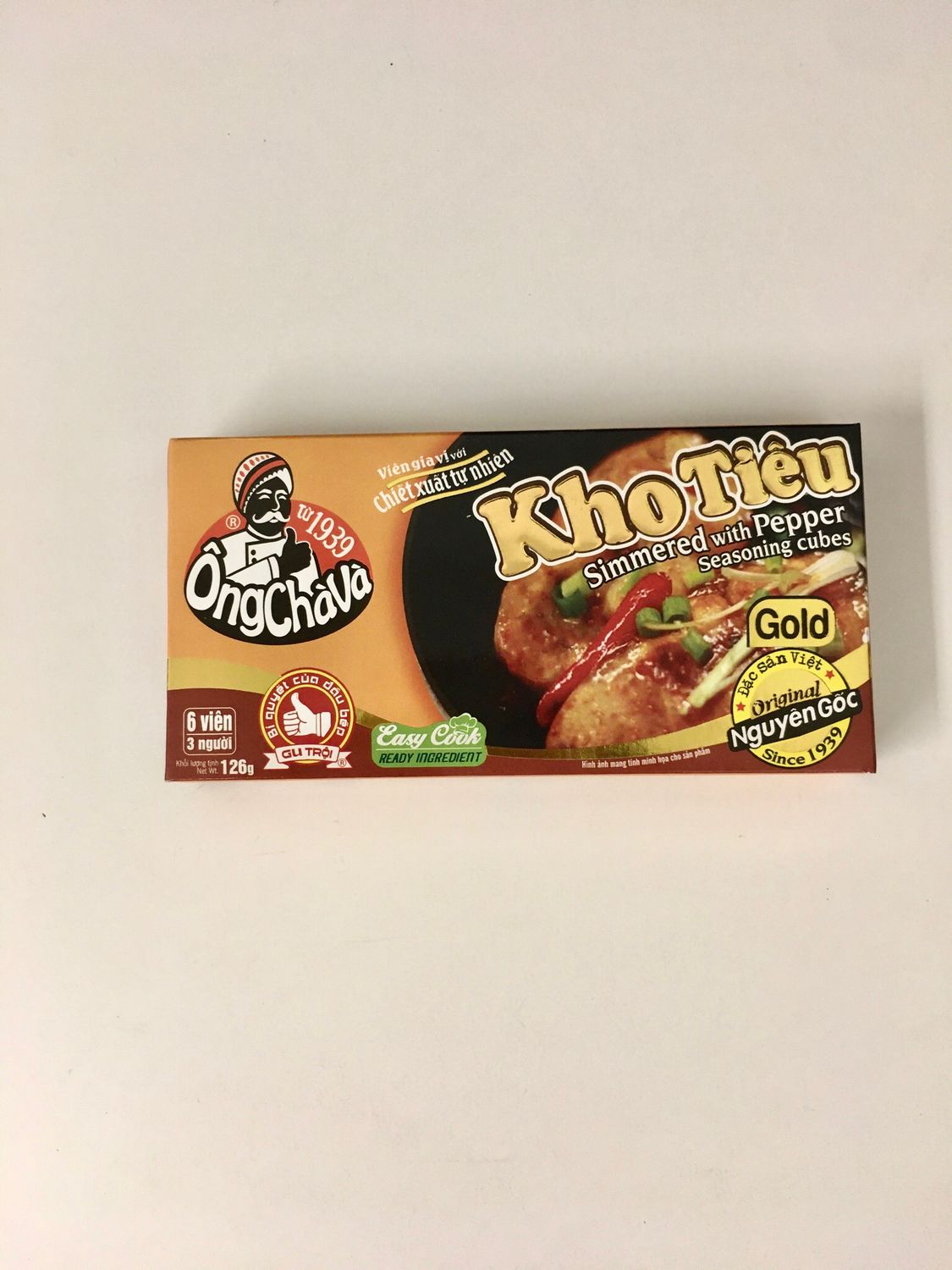 ONGCHAVA SEASONING CUBE KHO TIEU 80X126G