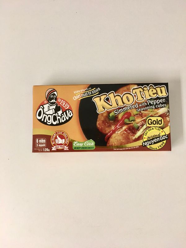 ONGCHAVA SEASONING CUBE KHO TIEU 80X126G
