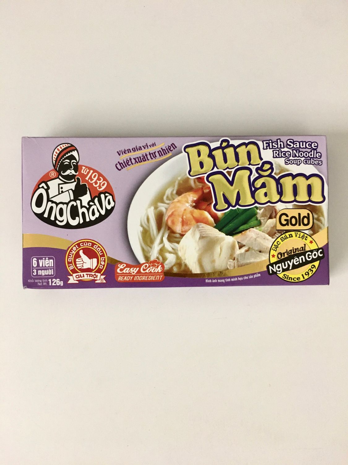 ONGCHAVA SEASONING CUBE BUN MAM 80X126G