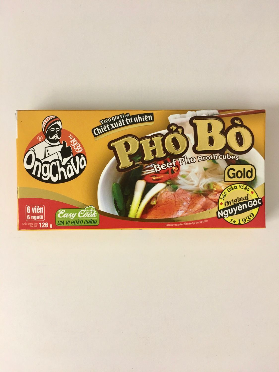 ONGCHAVA SEASONING CUBE PHO BO 80X126G