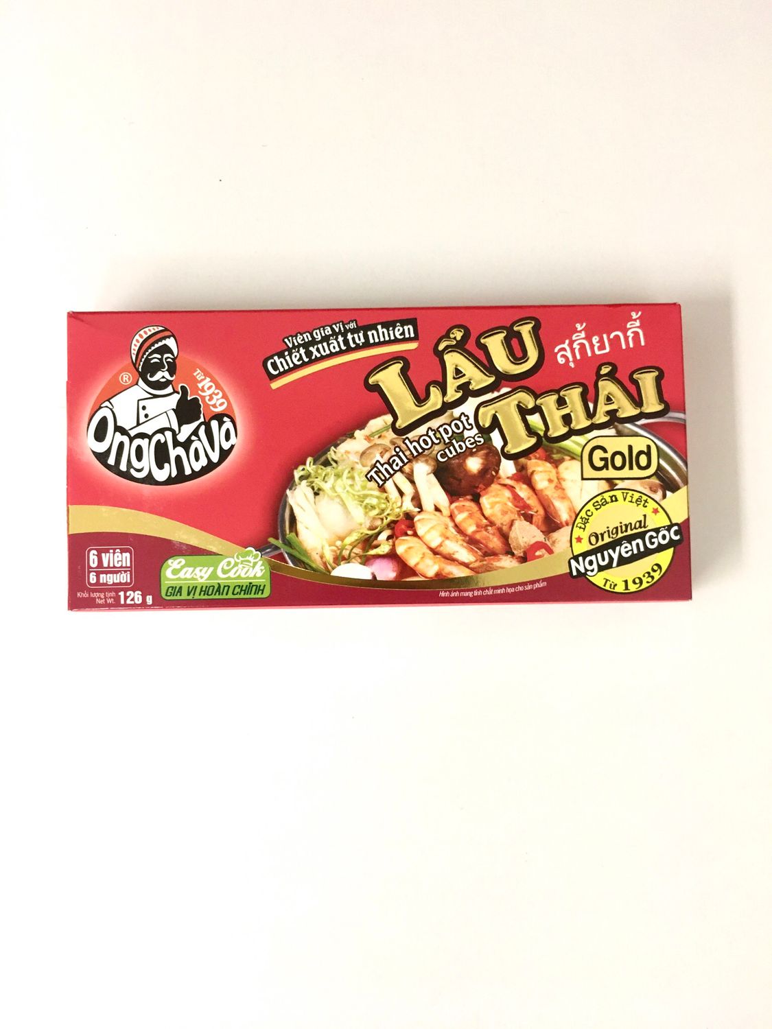 ONGCHAVA SEASONING CUBE LAU THAI 80X126G