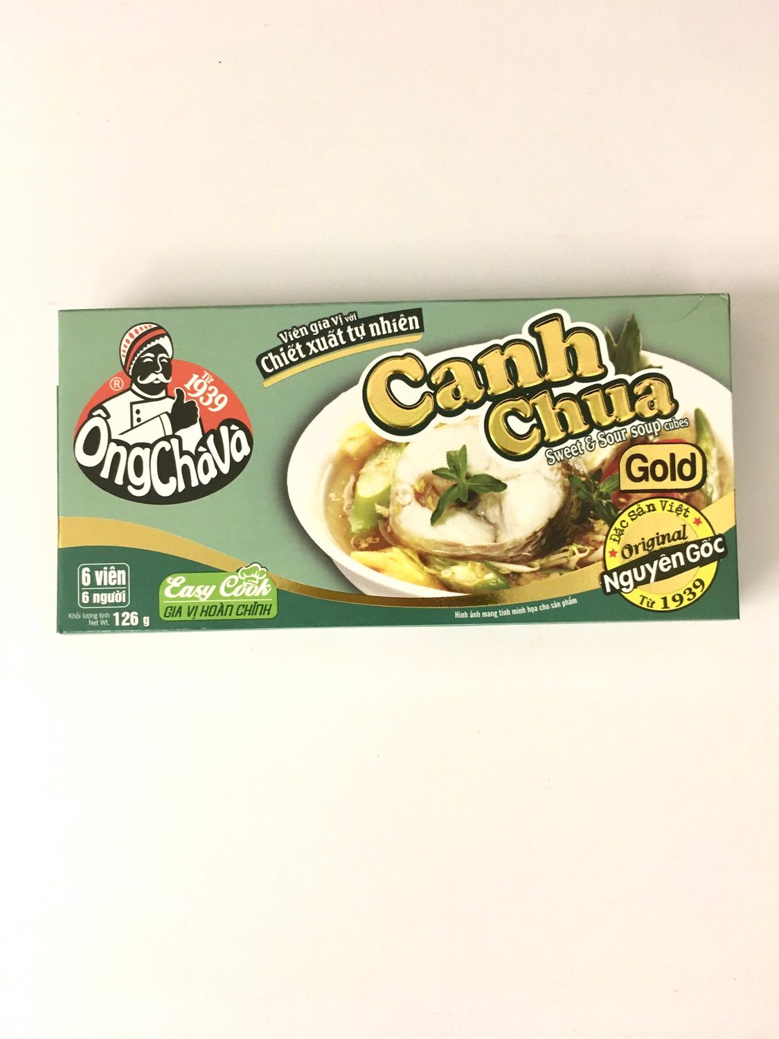 ONGCHAVA SEASONING CUBE CANH CHUA 80X126G