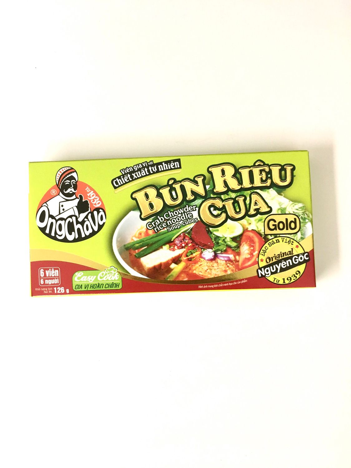 ONGCHAVA SEASONING CUBE BUN RIEU CUA 80X126G