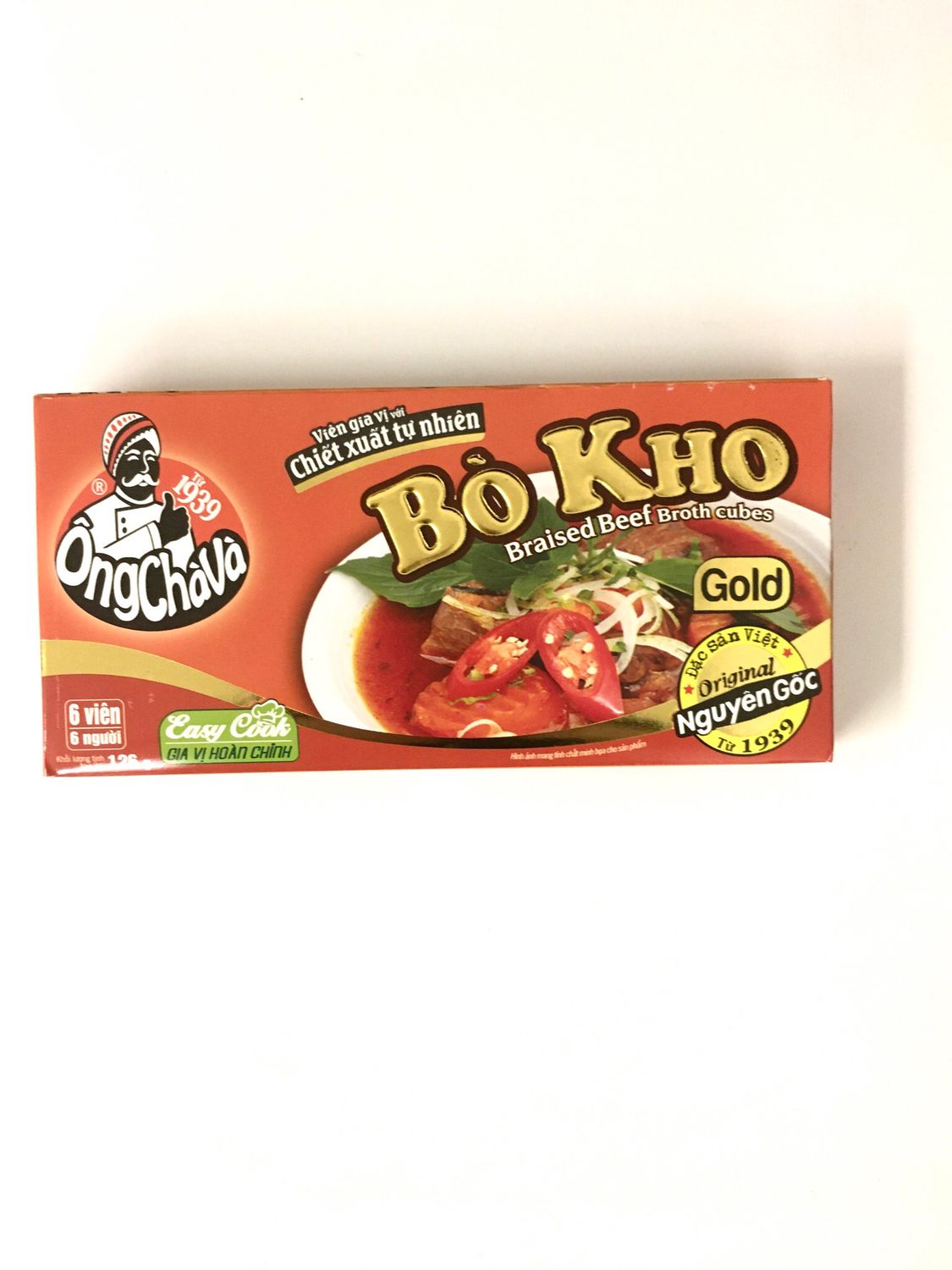 ONGCHAVA SEASONING CUBE BO KHO 80X126G